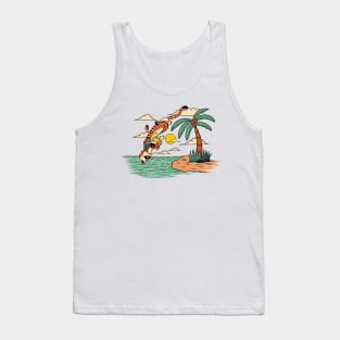 Calvin and Hobbes Jump Tank Top